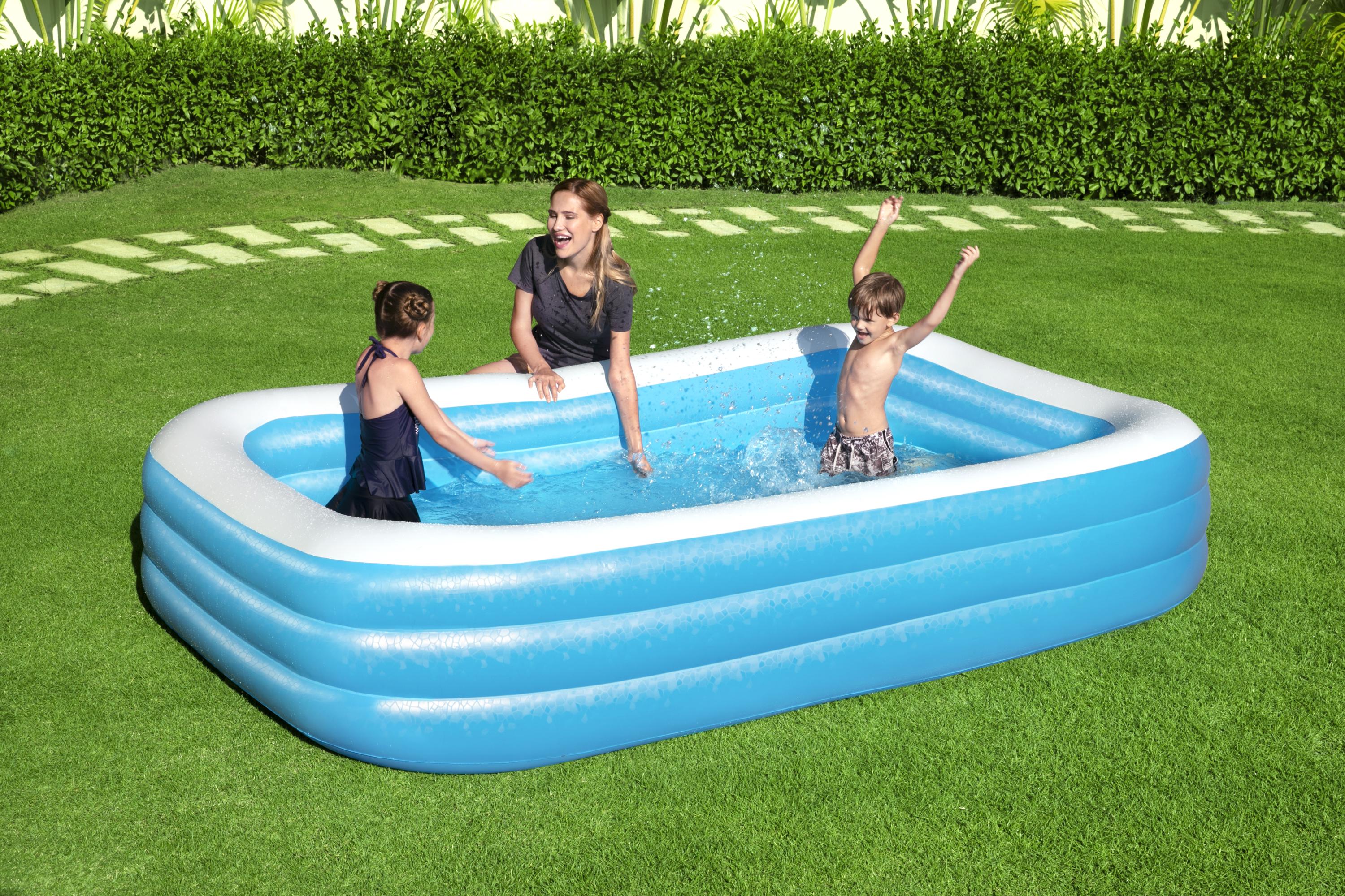 Bestway® 10' x 6' x 22"/3.05m x 1.83m x 56cm 三环矩形水池产品图