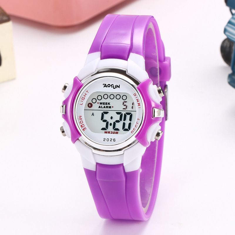 Luminous electronic watch detail image 2