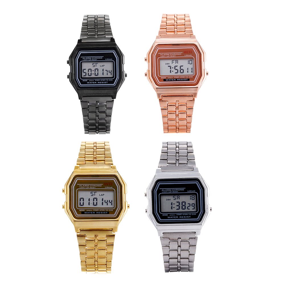Square electronic watch detail image 1