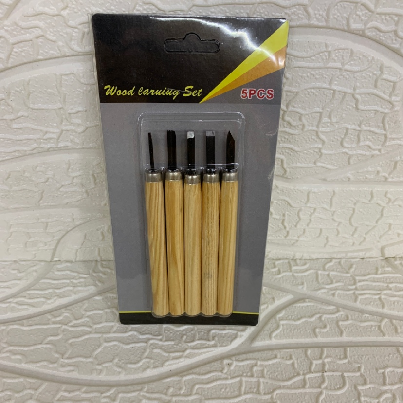 Set of 5 pieces carving knife, carving knife, woodcarving knife, carving knife