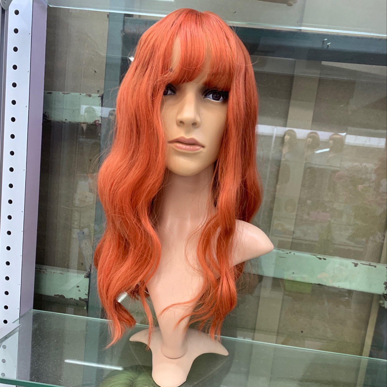 European and American fashion trend wigs, realistic red wigs for women, custom-made wholesale, Sea King Queen wig cosply details Picture
