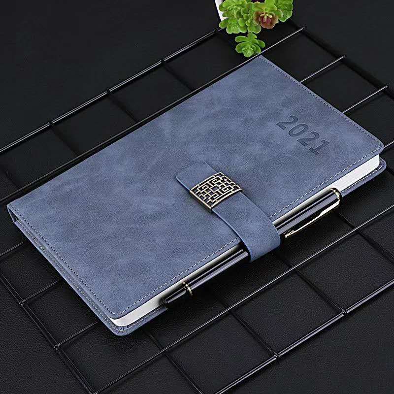 Xin Hong Zhong Simple Text Leather Vintage Craft 2019 Calendar Notebook Specification drawing