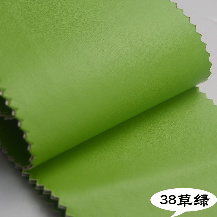 现货多色纳帕纹细纹人造革箱包皮具面料详情图10