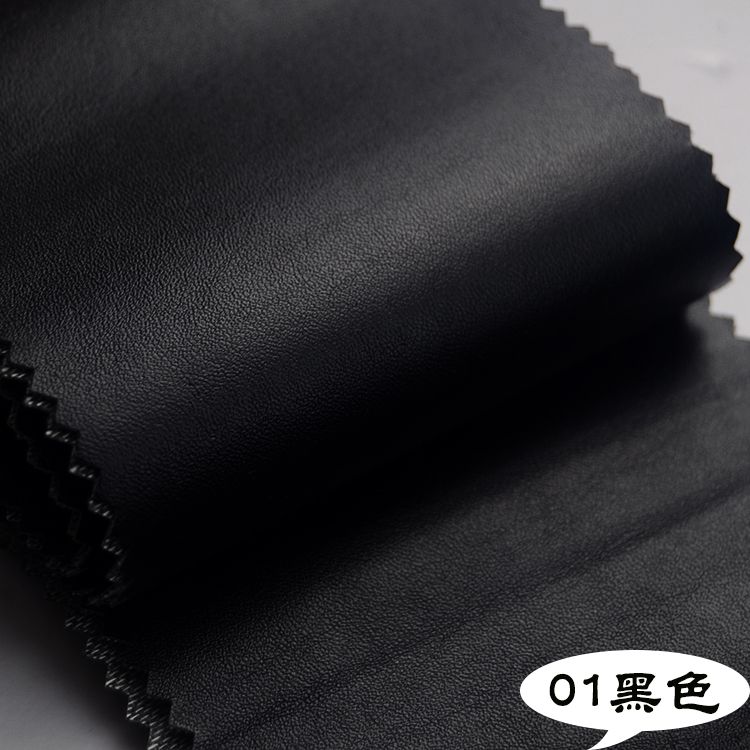 现货多色纳帕纹细纹人造革箱包皮具面料详情图2