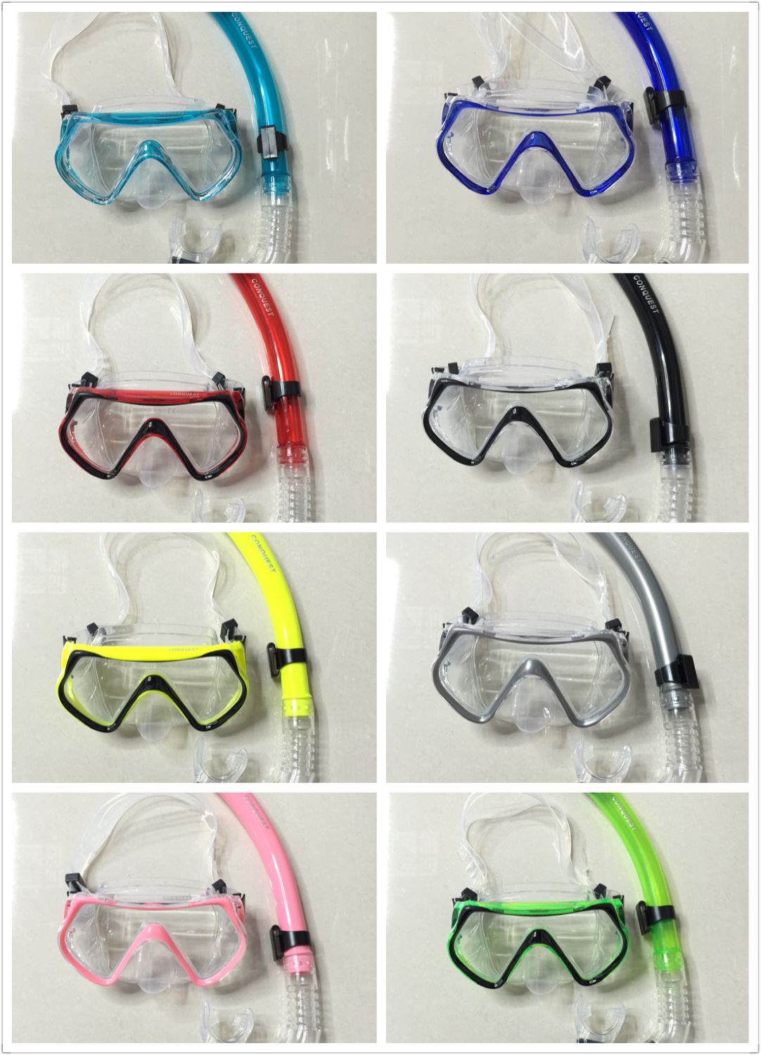 潜水套装/全干式呼吸管/钢化玻璃潜水镜产品图