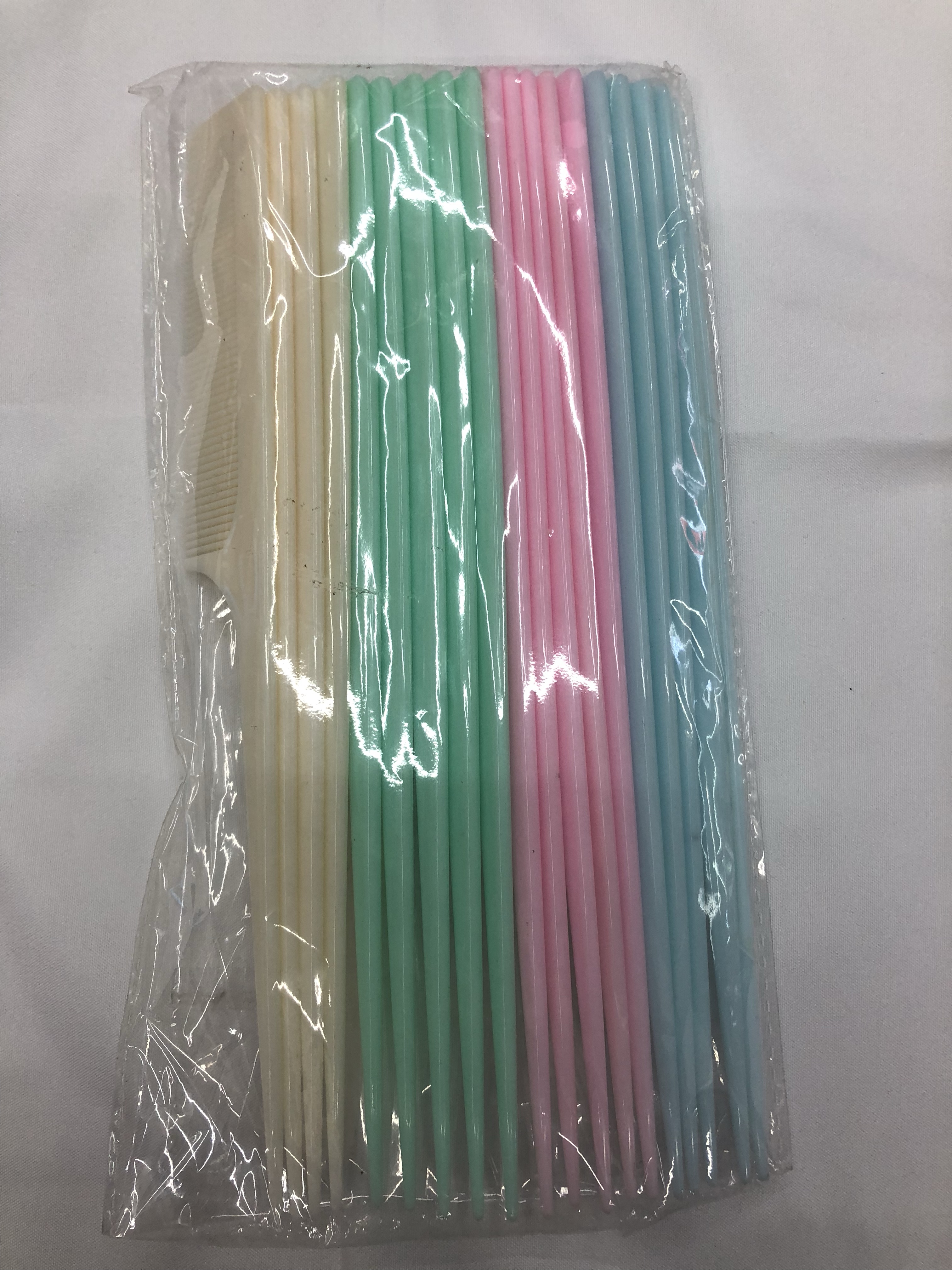 厂家直销果冻色尖尾梳子 4色混 外贸热销小梳子分区梳美发梳详情图6