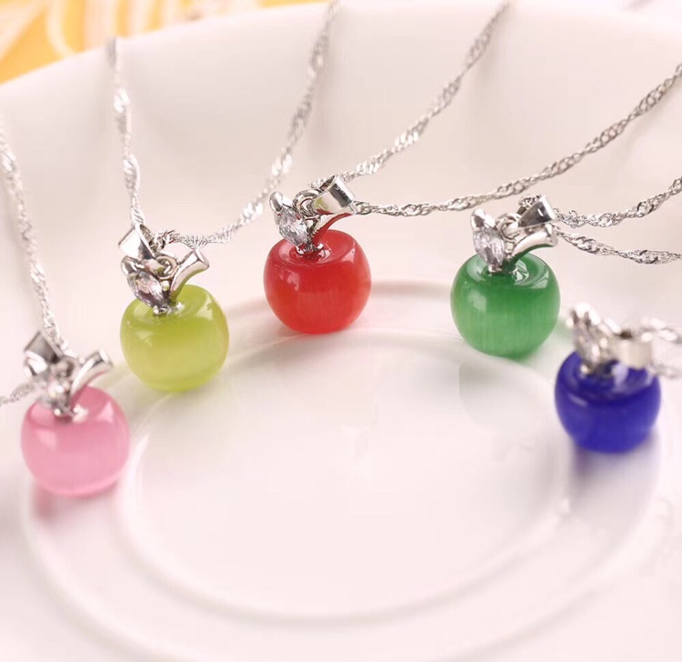 Opal luminous stone Jinsha lansha protein Apple DIY pendant thumbnail
