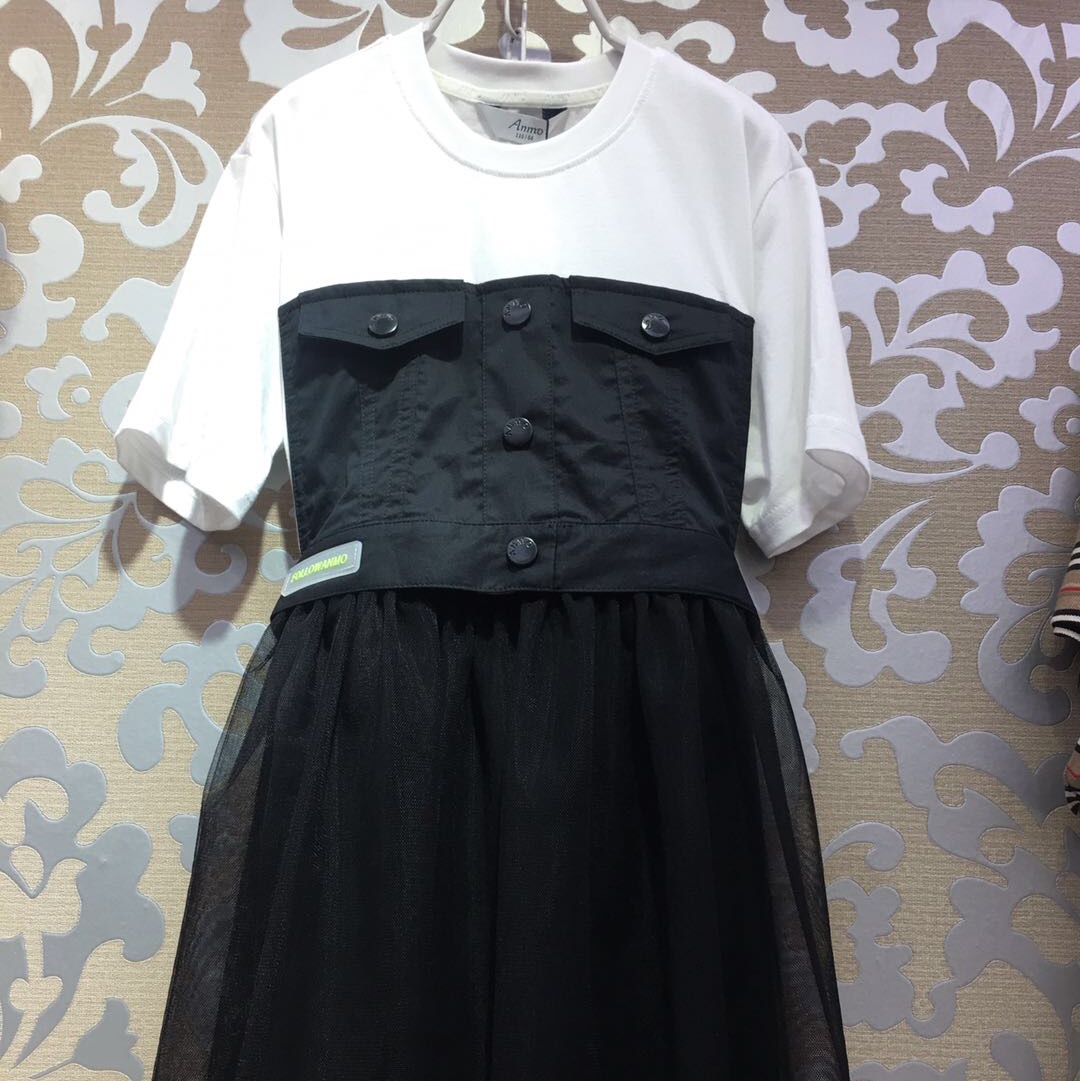 Knitted mesh dress