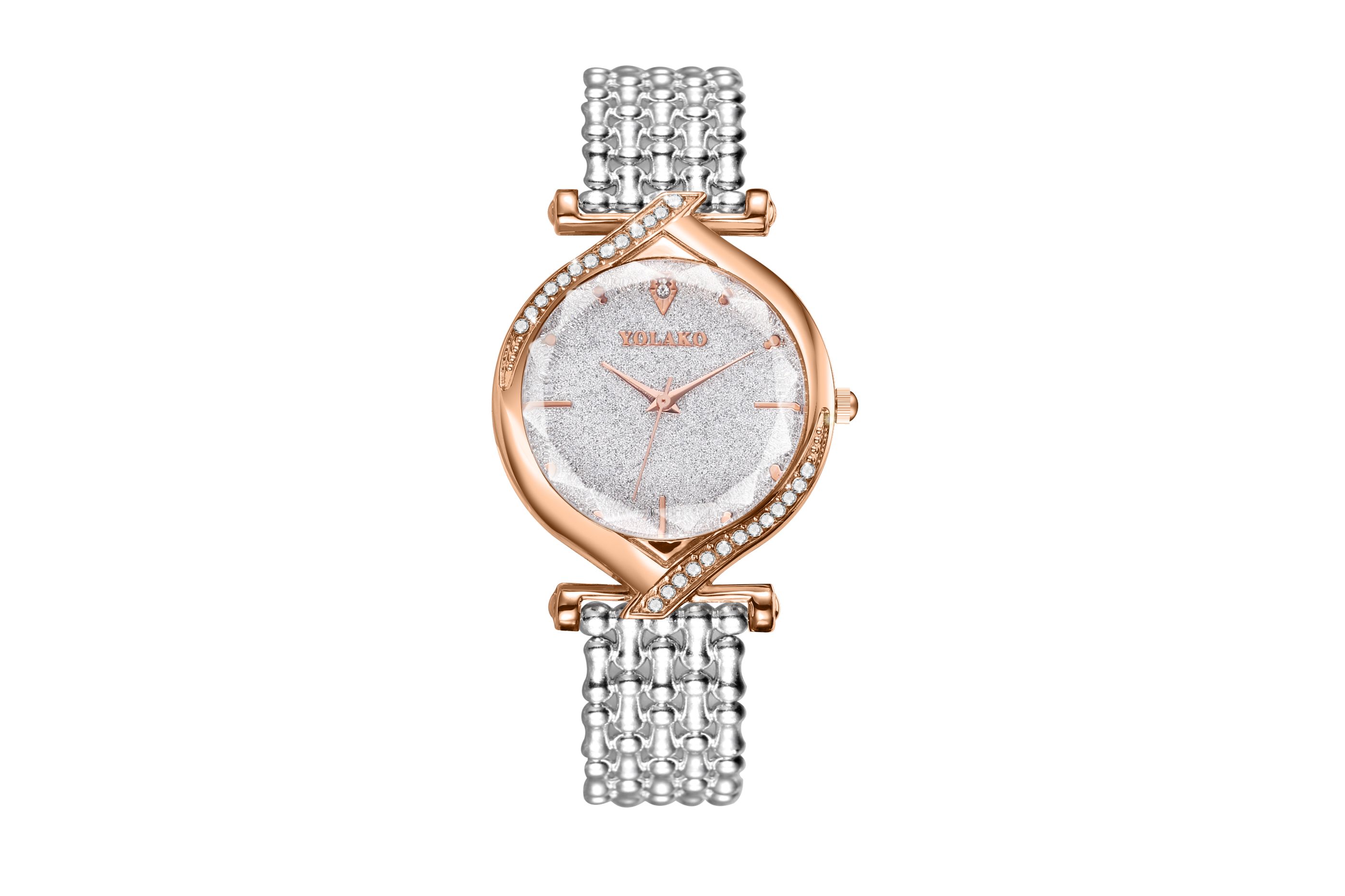 Oulaike high-end and fashionable women's chain watch detail image 1