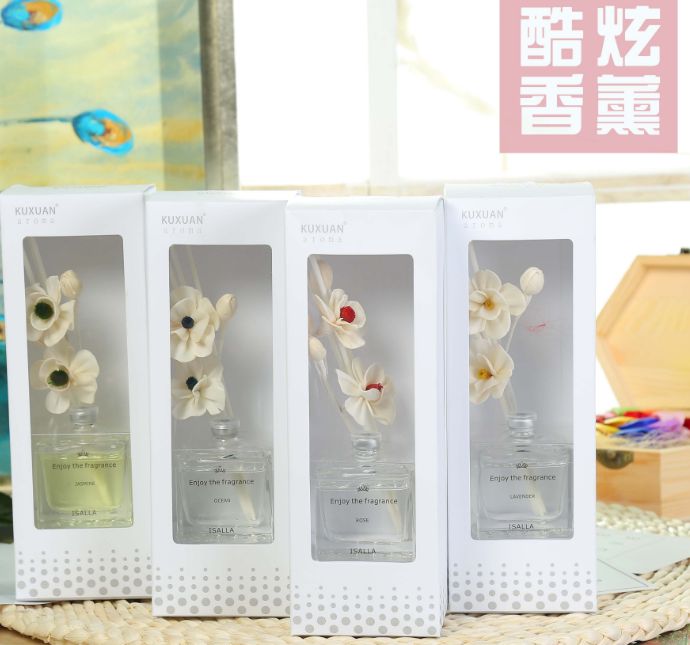 香薰液体香薰瓶装精油香薰干花方形瓶 出口韩国香薰