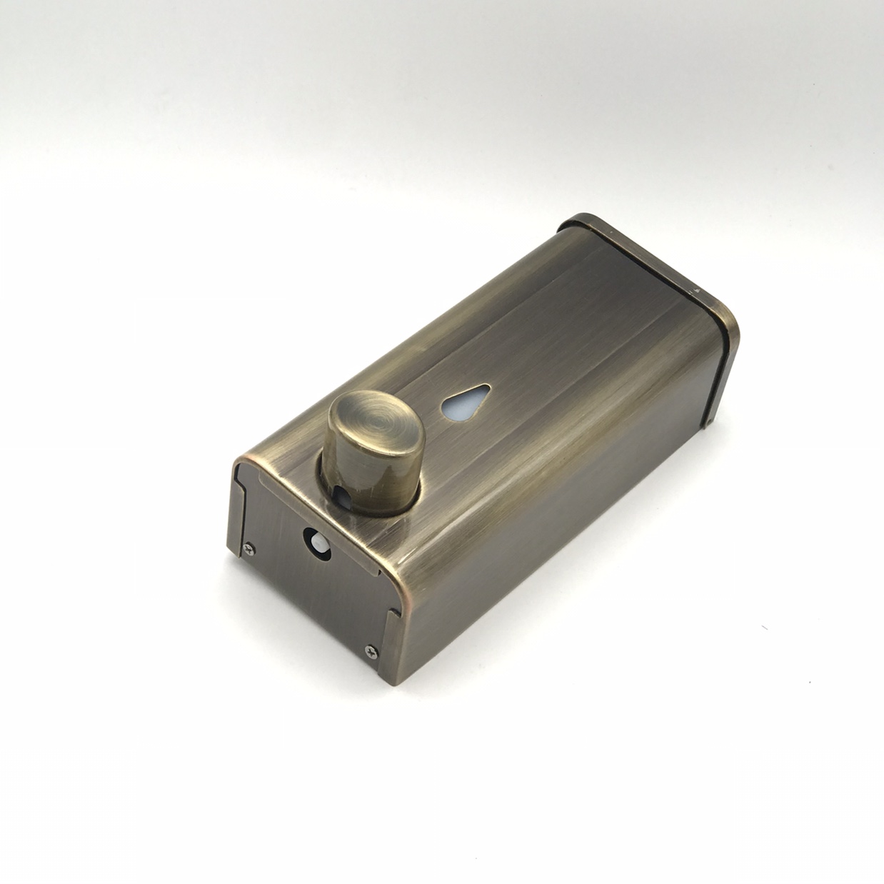 Bronze-colored stainless steel soap dispenser and liquid feeder