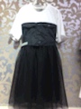Knitted mesh dress details Picture