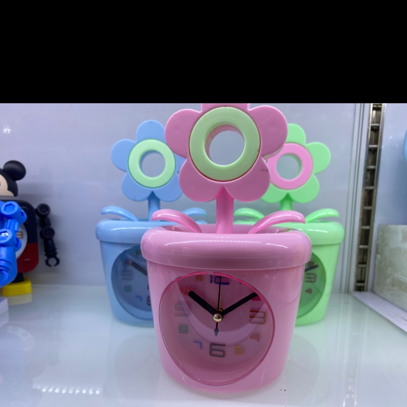 花朵钱罐闹钟
