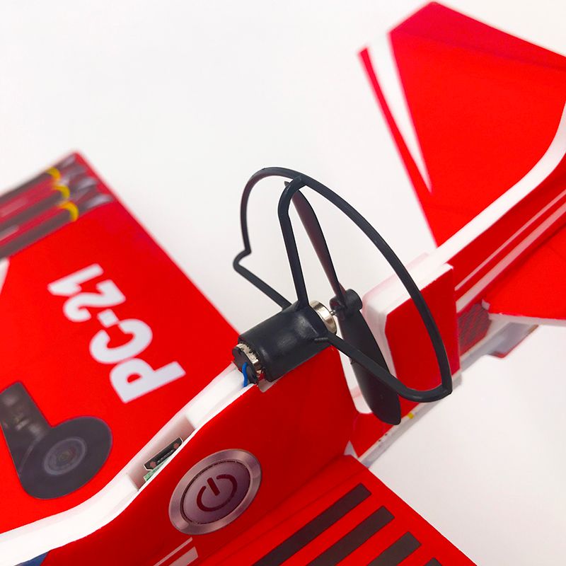 New four-color fighter USB charging model airplane Glider Children's luminous foam airplane hand throw Item Picture