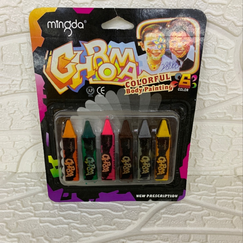 6 color face color, body paint, Halloween paint, stage makeup face color