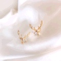 S925 Silver Needle, One Deer with You, Elk Stud Earrings, versatile creative Earrings, Personalized earrings, New Stylish Earrings, Women's pomelo ears Item Picture