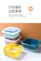创意款洗菜水果保鲜盒冰箱厨房带盖塑料多功能收纳篮双层沥水篮详情8