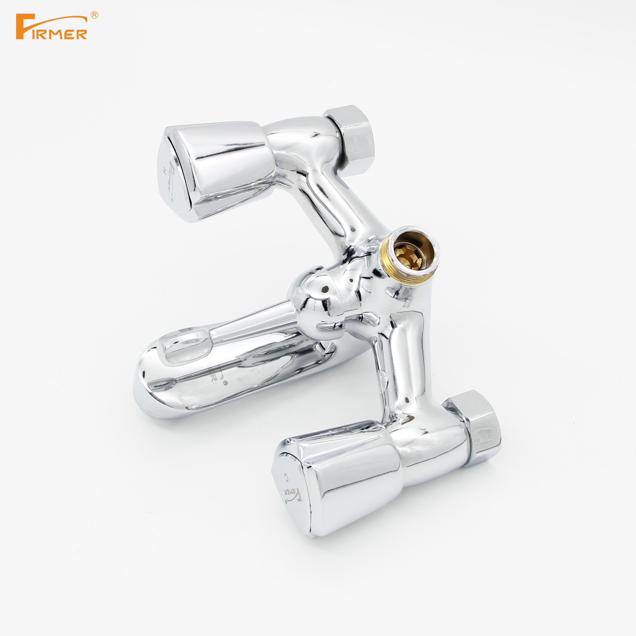 FIRMER all-copper hot and cold water shower faucet, three-in-one shower head, bathtub faucet details Picture