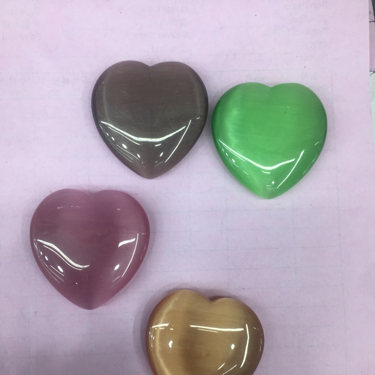 琉璃礼品收藏装饰品猫眼石手把件 可DIY 打孔图