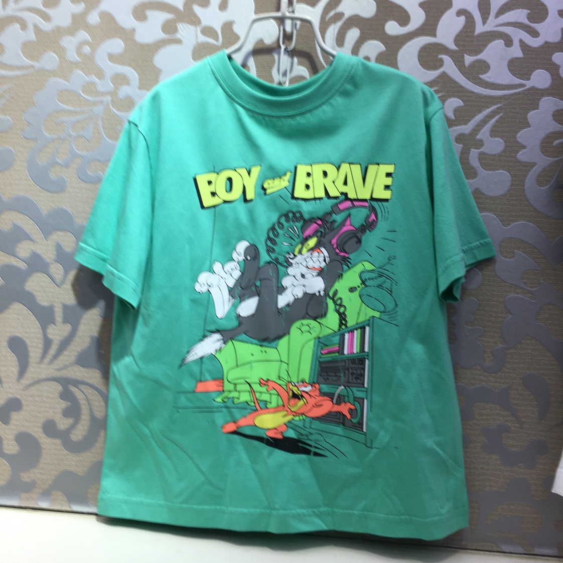 Knitted cartoon T-shirt