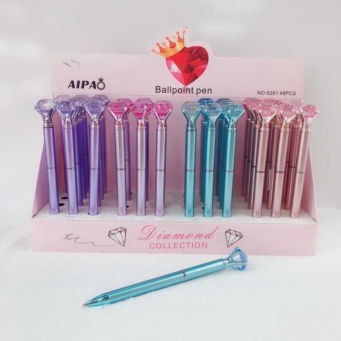 钻石旋转圆珠笔