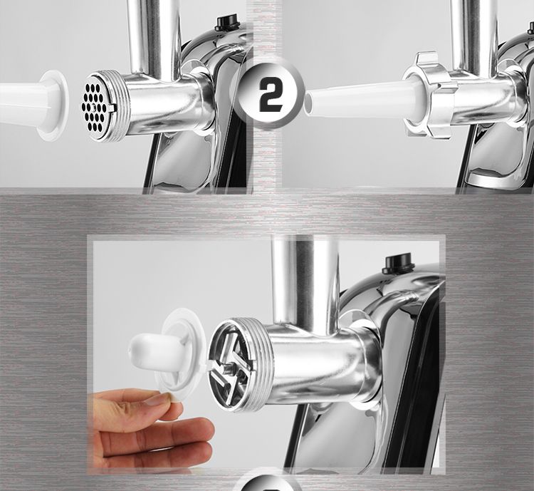 Multi-functional meat grinder, meat minder, electric stainless steel, high-power sausage stuffing and stirring, fully automatic commercial and household pic 12