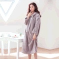2020年冬季新款睡袍韩版女士珊瑚绒加厚家居睡裙详情图3