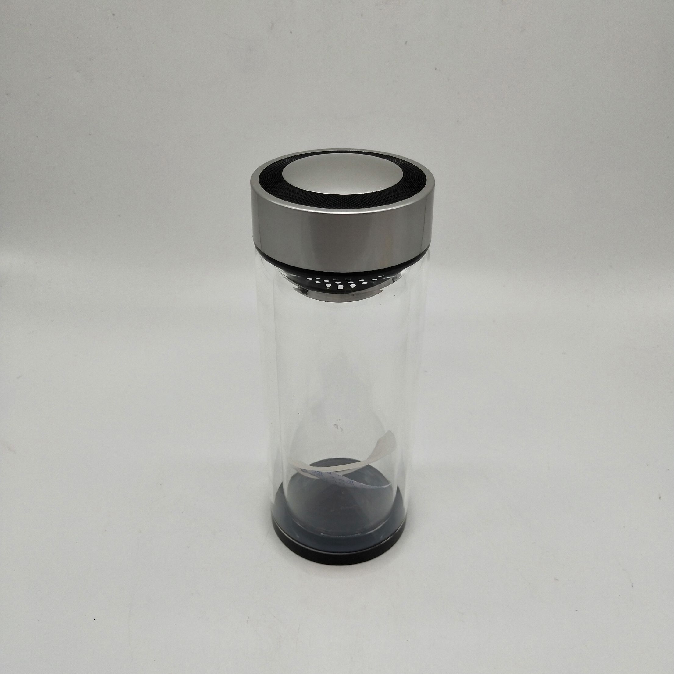 大号双层玻璃茶杯户外随手杯500水晶茶杯带滤网玻璃水杯