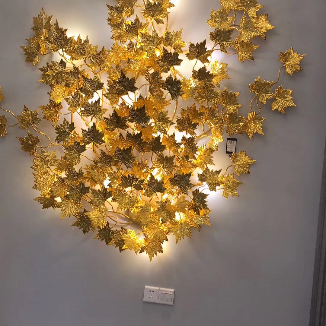 Decorative lighting with light luxury ironwork crystal wall lamps undefined