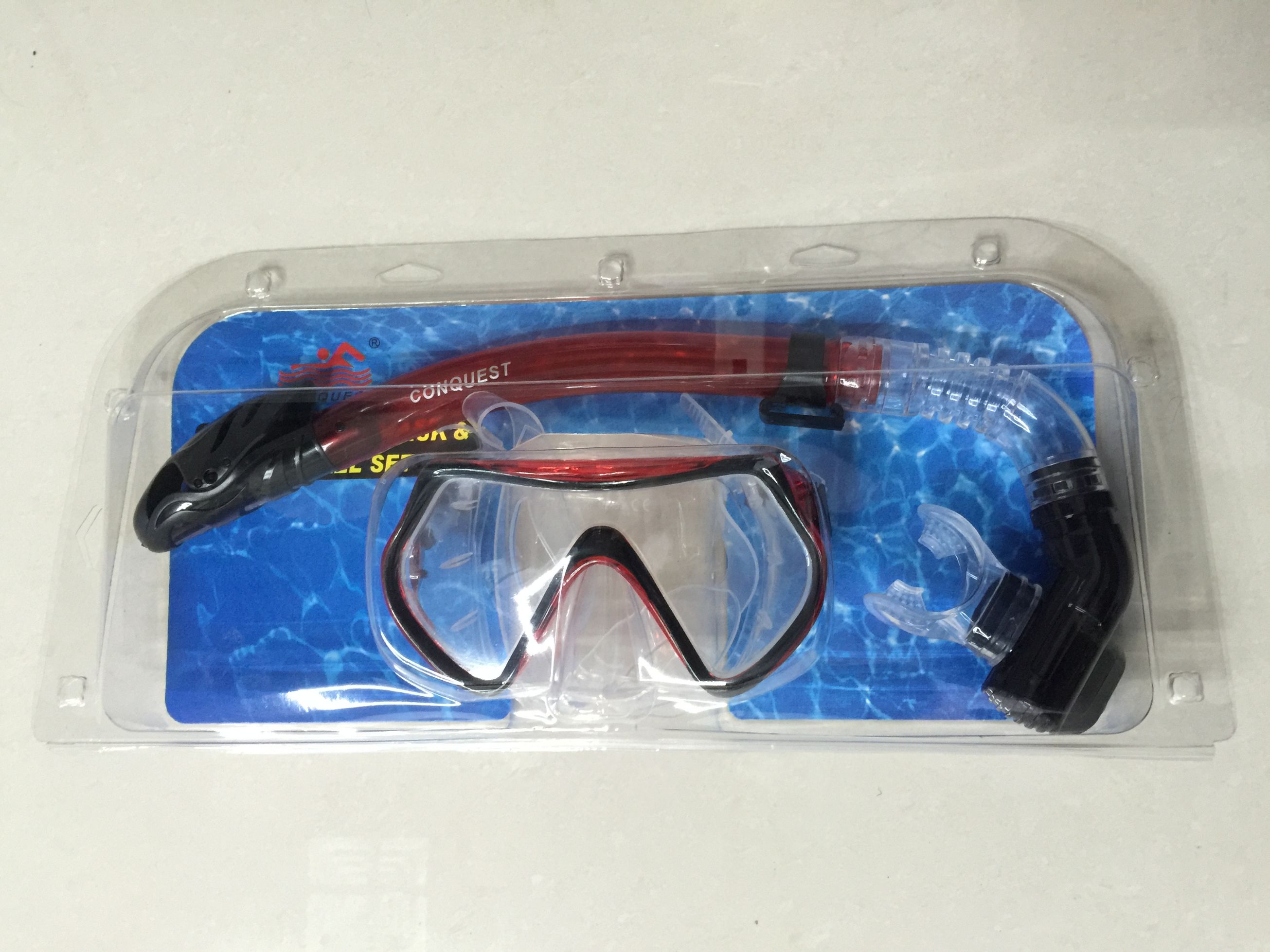 潜水套装/全干式呼吸管/钢化玻璃潜水镜产品图