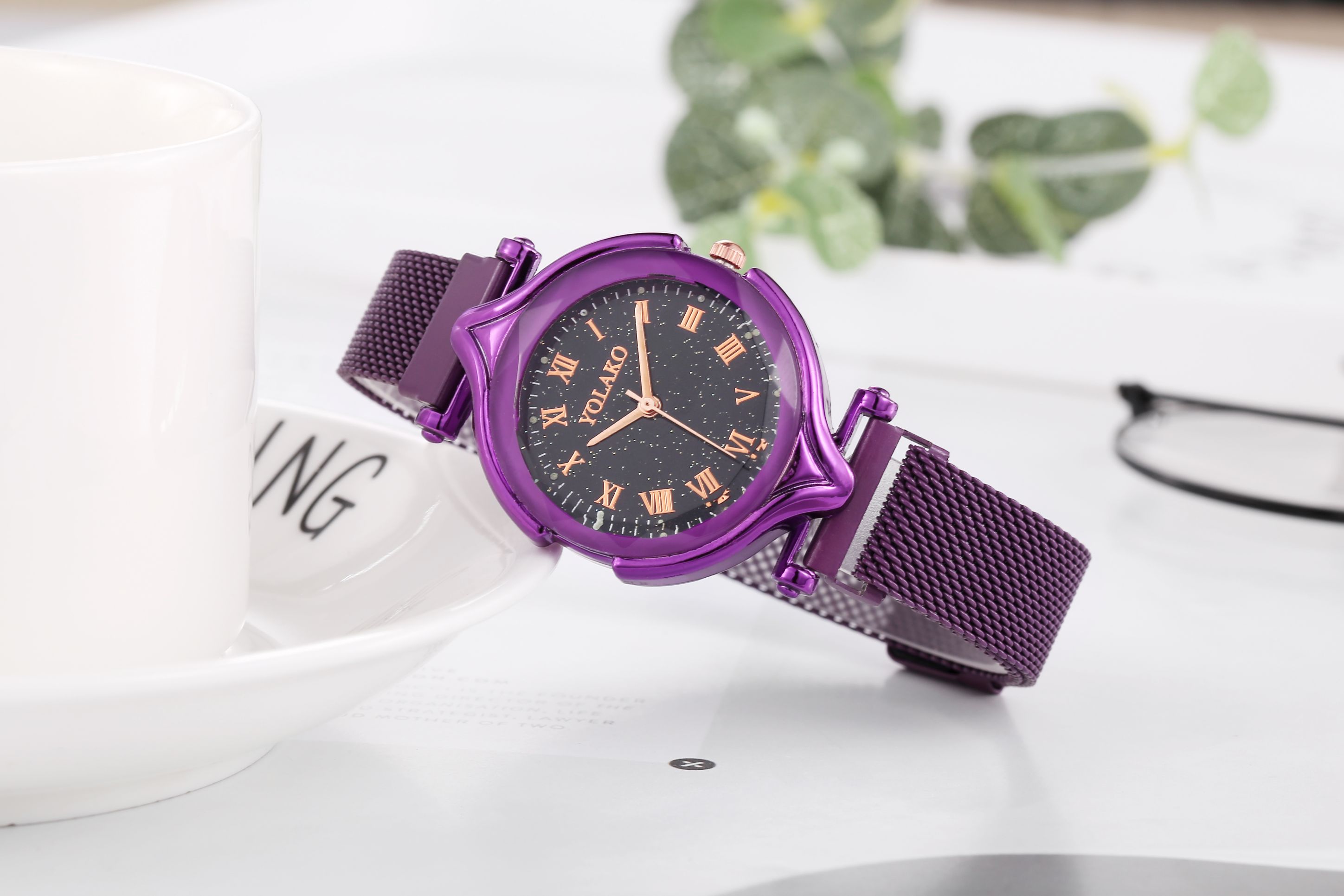 Oulaike trendy chain watch detail image 3