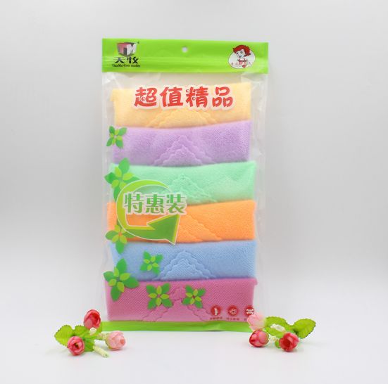 天牧厨房强力吸水抹布 洗碗巾不沾油洗碗布 双面家居清洁厂家直销详情图6