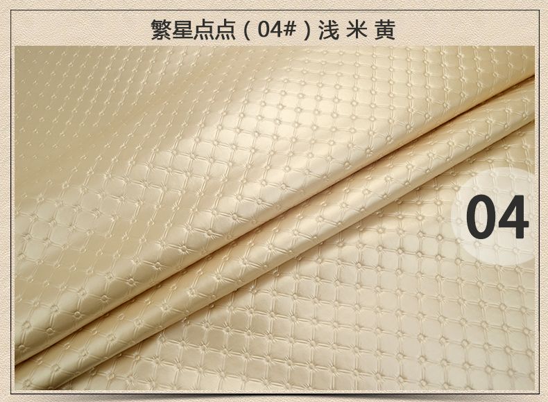 Artificial leather with small checkered pattern decorative leather 010 in stock Item Picture