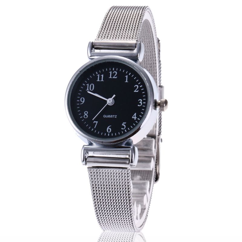 Fine mesh strap watch numerals detail image 2