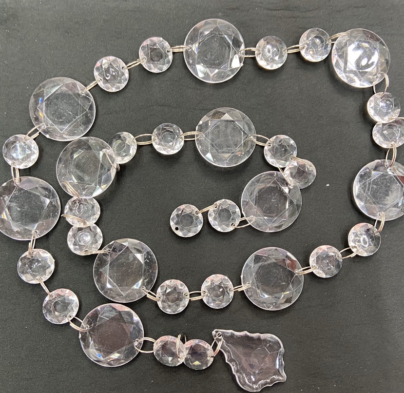 亚克力圆片珠串珠链装饰品，婚庆，家居装饰珠链