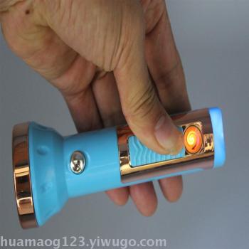 带火机手电筒 点火器手电筒 USB充电手电筒 多功能充电手电筒详情图4