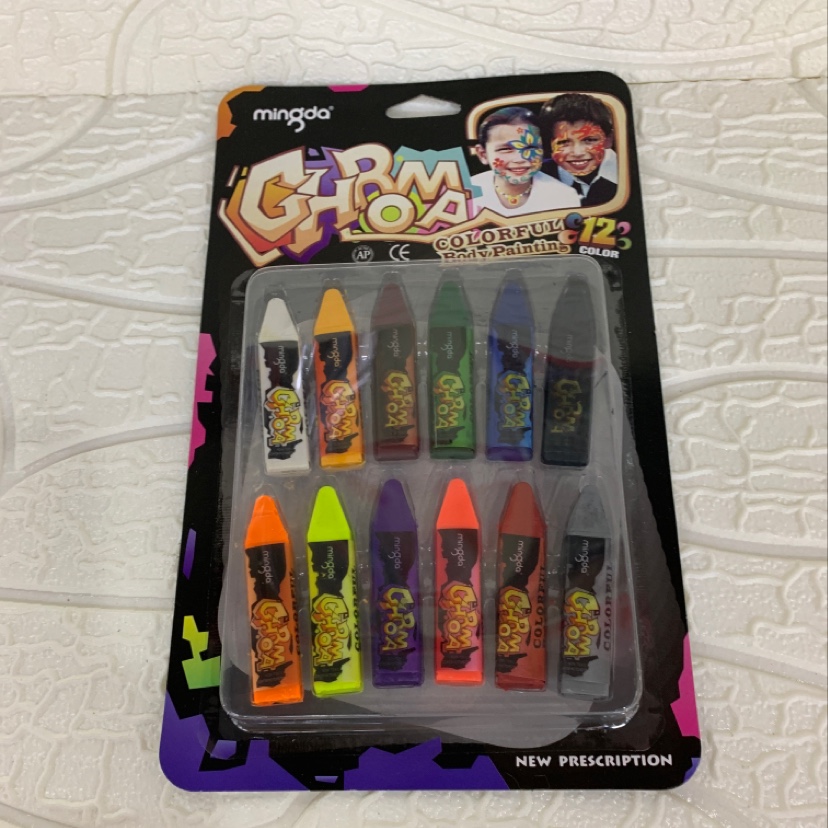 12 Face paint, Halloween, body paint