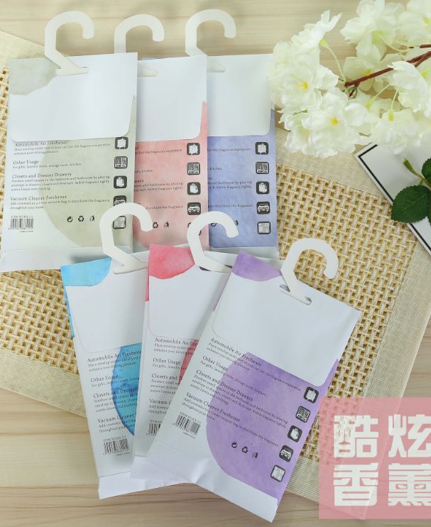 Export foreign trade aromatherapy bags, sachets, hook sachets, anti-insect incense agents, wardrobe sachets, sachets Specification image