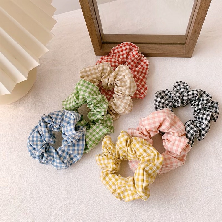 Korean version of web celebrity girls hair ornaments large intestine ring cloth ring rubber band