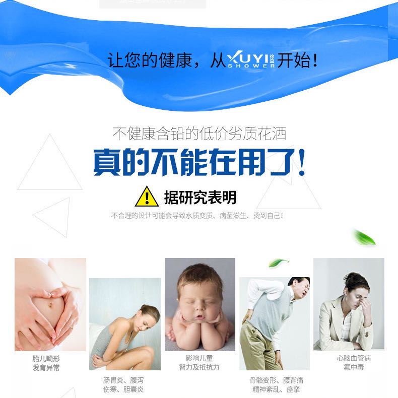 【 Xu Yi Sanitary Ware 】 Factory direct sales of three sizes of medium and large-sized handheld shower heads and multi-functional shower heads detail image 5