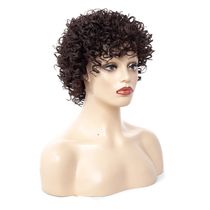 African women's short hair, wigs and headsets