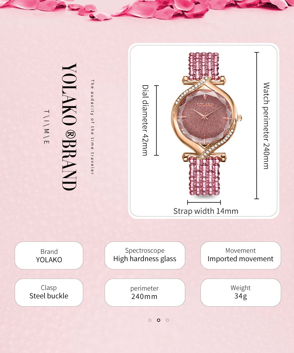 Oulaike high-end and fashionable women's chain watch details Picture