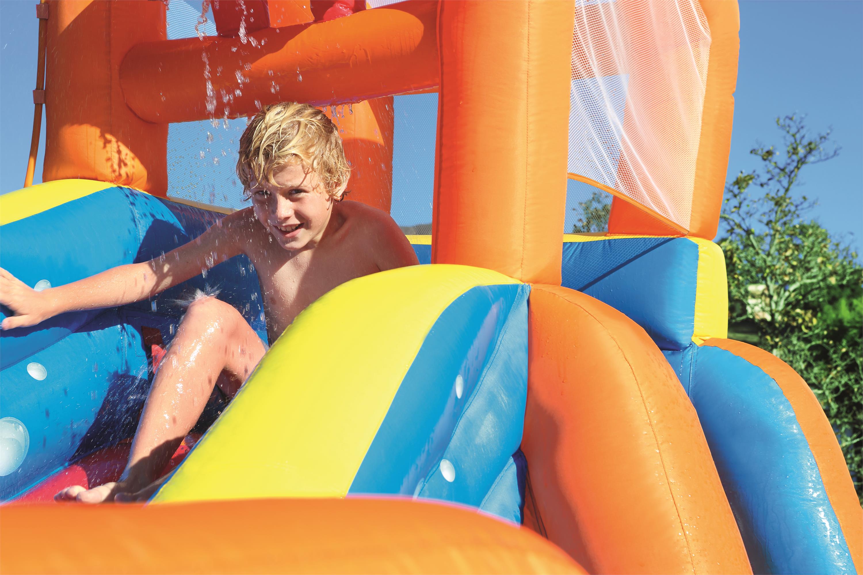 Bestway旋涡水浪水池公园 小型水上滑梯游乐场 儿童充气戏水乐园详情图7