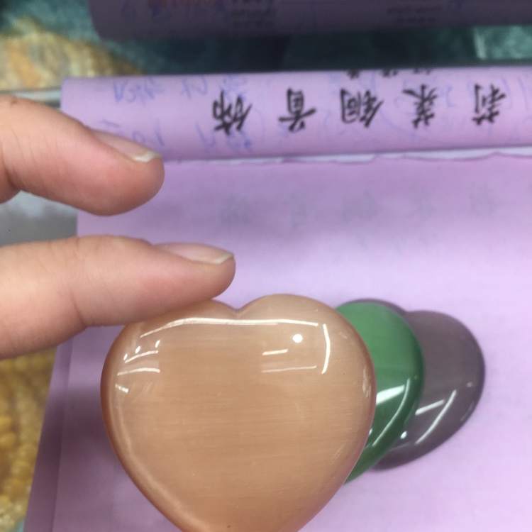 琉璃礼品收藏装饰品猫眼石手把件 可DIY 打孔详情图6