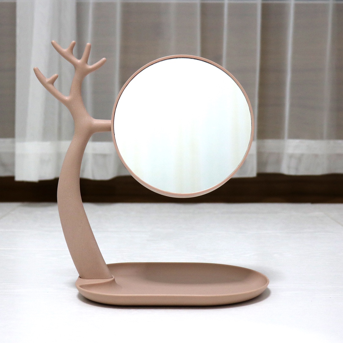 树枝支架带托盘双面台镜图