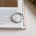 Korean retro distressed twist ring, Thai silver woven twisted index finger ring, versatile and trendy for student girls Application Scenario