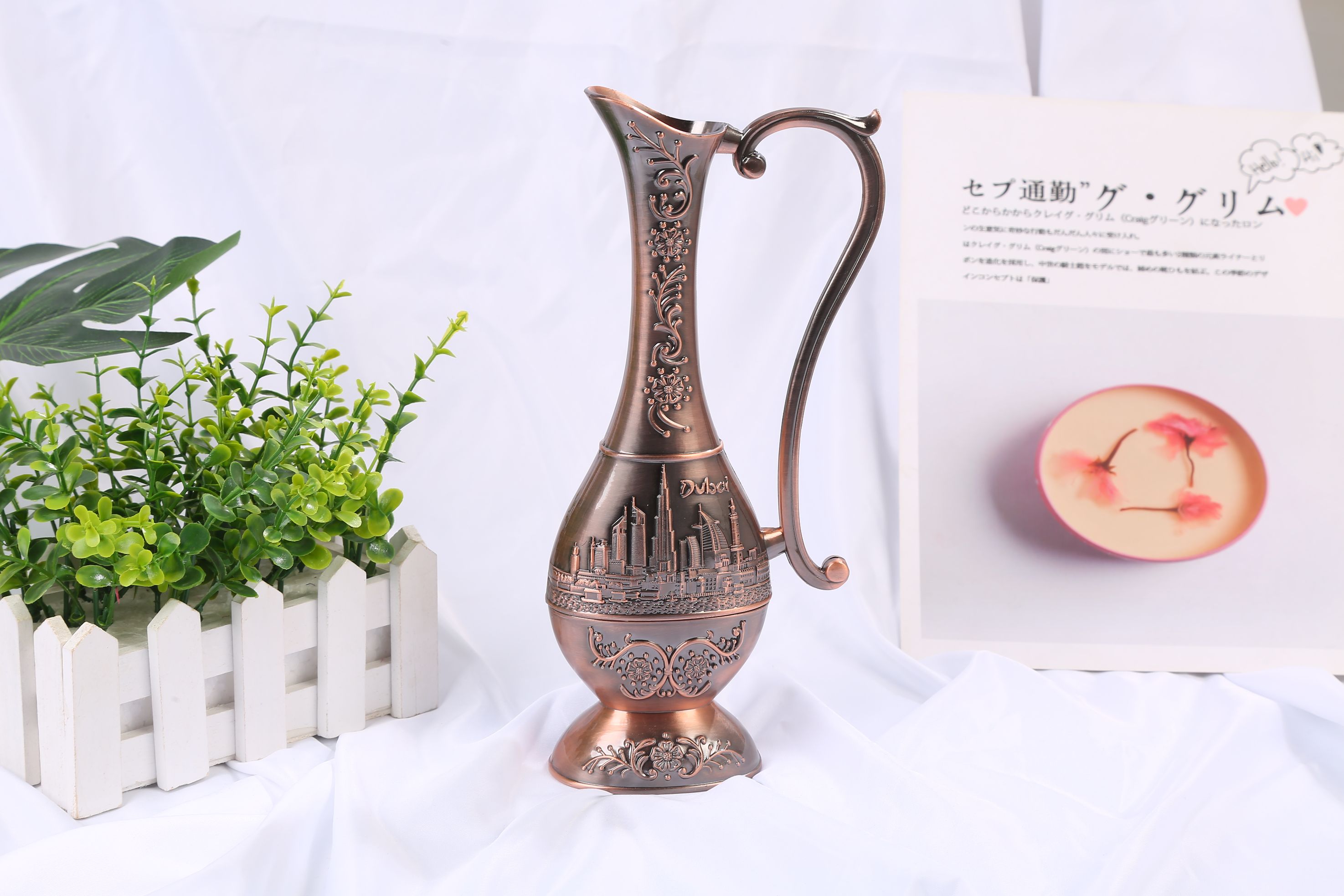 复古金属古锡青古铜红古铜花瓶北欧式锡器家居装饰品摆设花器摆件