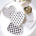 Ceramic handicrafts Bin Yaohe This series of ceramic tableware heart-shaped plates 122 Specification image
