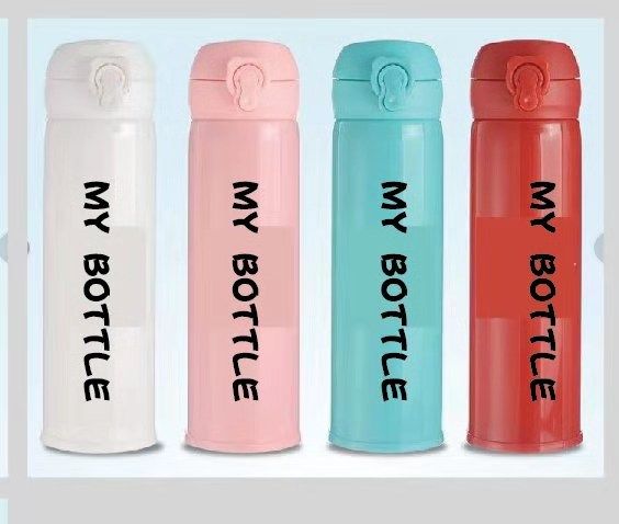 New fashionable and portable water cups for boys and girls, anti-drop glass cups with heat-insulating plastic shells, large quantity, and custom logos available details Picture