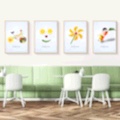 Restaurant decorative paintings, dining room table background wall paintings, modern and simple living room wall paintings, dining room fruit wall paintings Item Picture